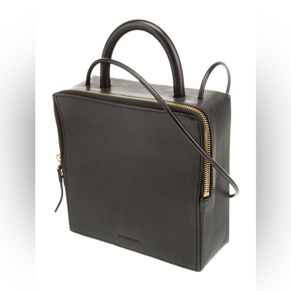 Building Block Leather Box Crossbody Bag - Picture 3 of 7